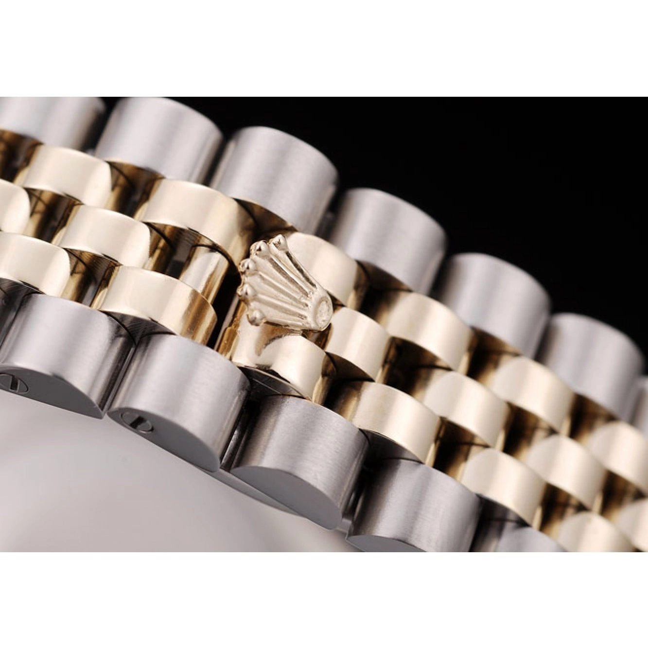 Rolex copies cheap DateJust Steel Diamonds Case Silver Plated Brushed Flowers Dial Stainless Rolex 0615